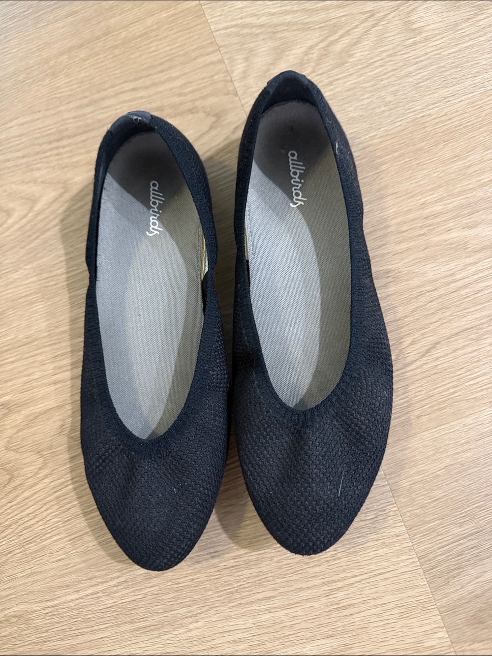 allbirds Black Knit Women's Ballet Flats
